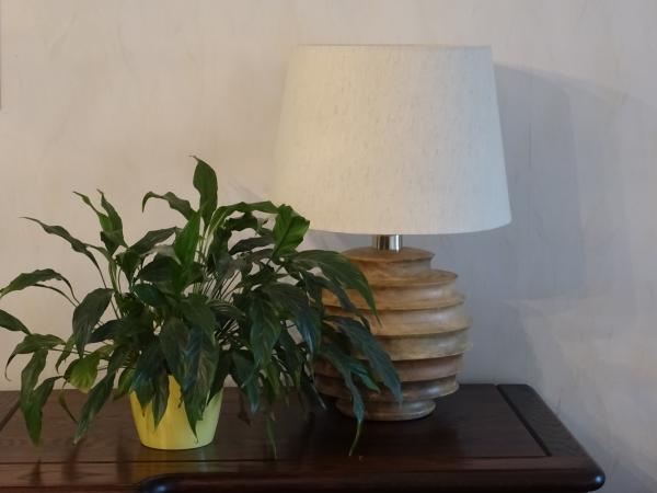 Magny lampada da tavolo in legno di mango