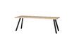 Miniatura 199x90 Tavolo in rovere massiccio con gamba quadrata beige Tablo 6