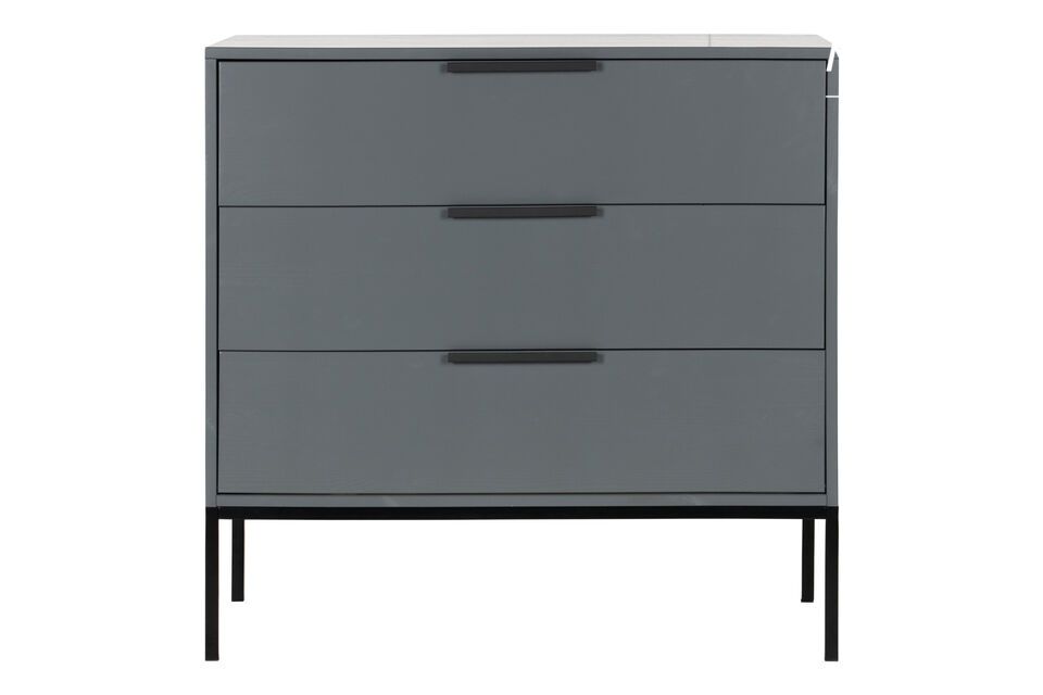 Armadio con cassetti in legno grigio Adam Woood