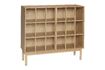 Miniatura Armadio largo in legno Shoji in beige 6