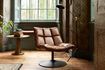 Miniatura bar Sedia lounge bar vintage marrone 1