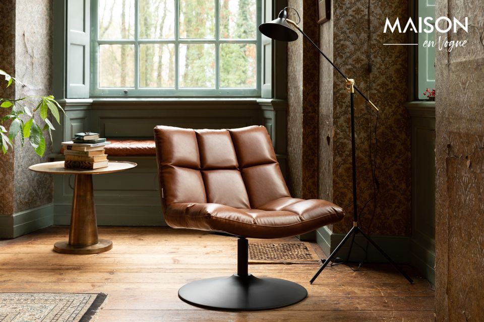 bar Sedia lounge bar vintage marrone Dutch Bone