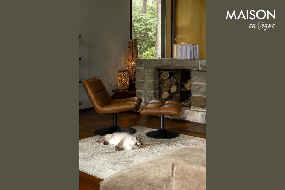 bar Sedia lounge bar vintage marrone - 11