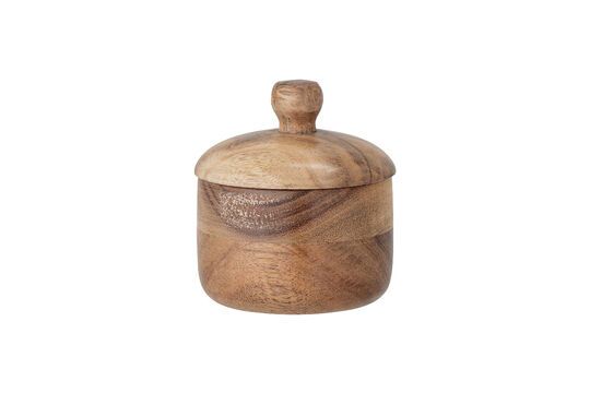 Barattolo con coperchio in acacia naturale Gael