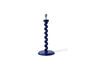 Miniatura Base da lampada Twister in alluminio blu scuro 6