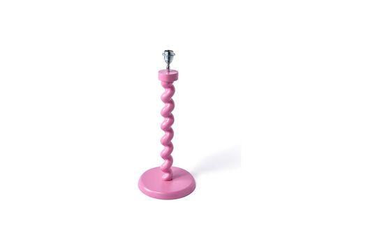 Base da lampada Twister in alluminio rosa