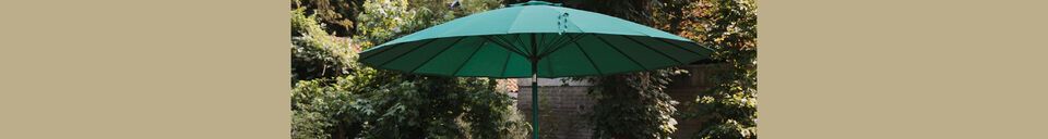 Materiali prima di tutto Base per ombrellone in acciaio verde Sunshine