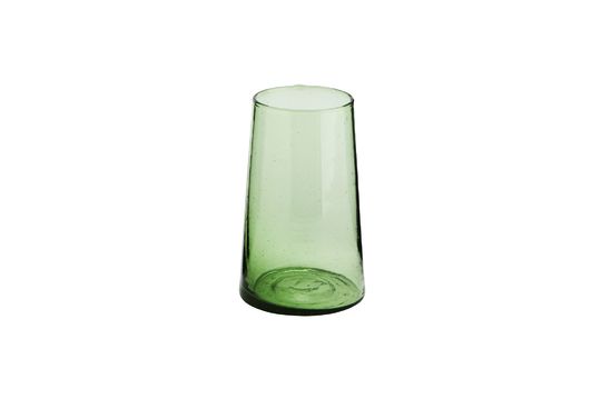 Bicchiere da acqua grande in vetro verde Balda Foto ritagliata