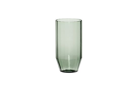 Bicchiere da acqua in vetro verde aster Foto ritagliata