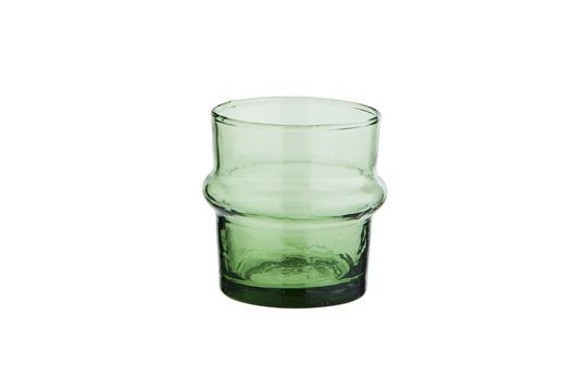 Bicchiere da acqua piccolo in vetro verde Beldi Foto ritagliata