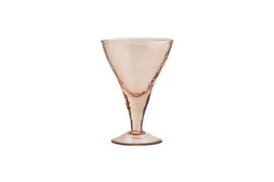 Bicchiere da cocktail in vetro martellato arancione Marto Foto ritagliata