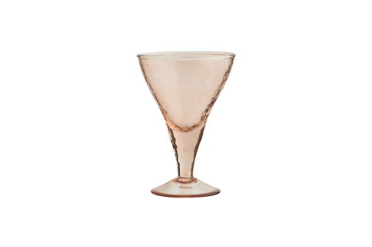 Bicchiere da cocktail in vetro martellato arancione Marto