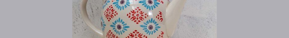 Materiali prima di tutto Bohemian Teiera in ceramica