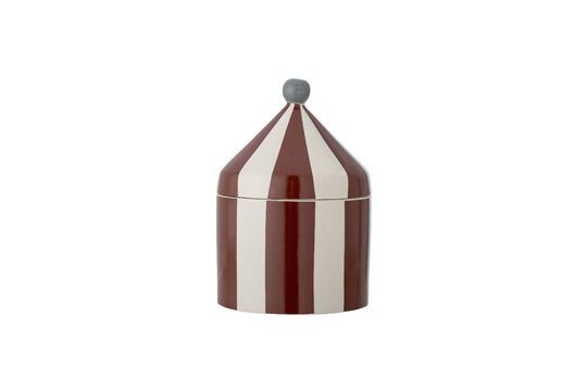 Brocca in gres rosso Cimmi con coperchio