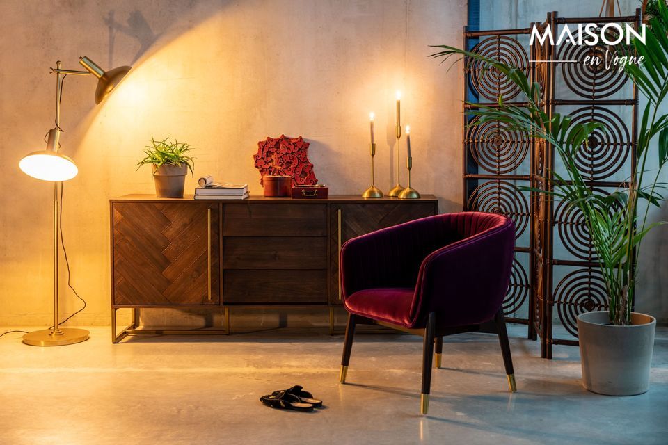 Buffet di alta classe in acacia Dutch Bone