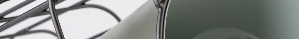 Materiali prima di tutto Cage Lampada da tavolo nera