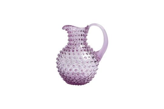 Caraffa in vetro viola Diamant