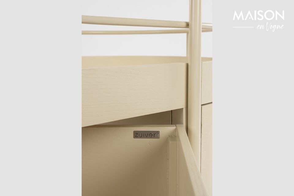 Carrello di servizio in acciaio beige Trolley - 9