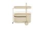 Miniatura Carrello di servizio in acciaio beige Trolley Foto ritagliata