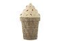 Miniatura Cestino per giacinti d'acqua beige Cillie con coperchio Foto ritagliata