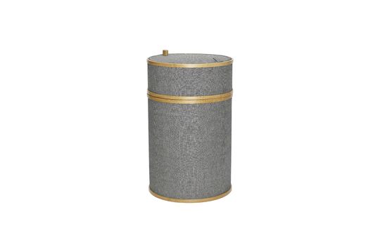 Cesto per la biancheria in bambù e cotone, beige Ease
