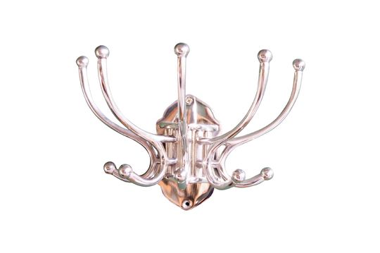 Chaumont Appendiabiti circolare 5 ganci con patina di nichel