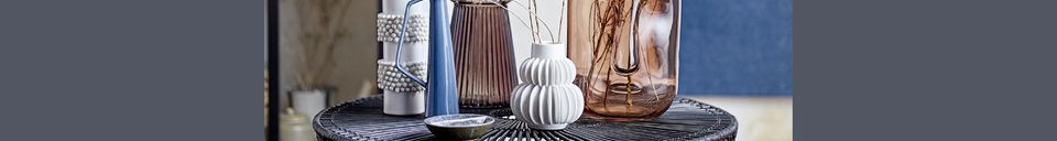 Materiali prima di tutto Chémery Vaso in gres bianco