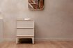 Miniatura Comodino in legno di rovere beige June 3