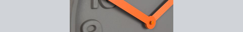 Materiali prima di tutto Concrete Time Orologio arancione