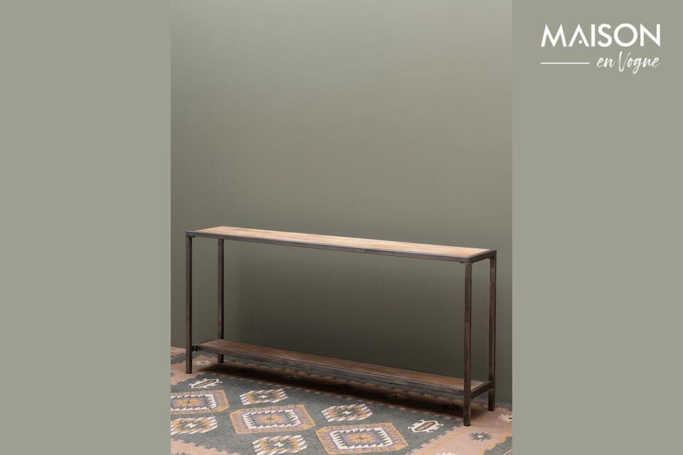 Console in metallo grigio Bridge Chehoma