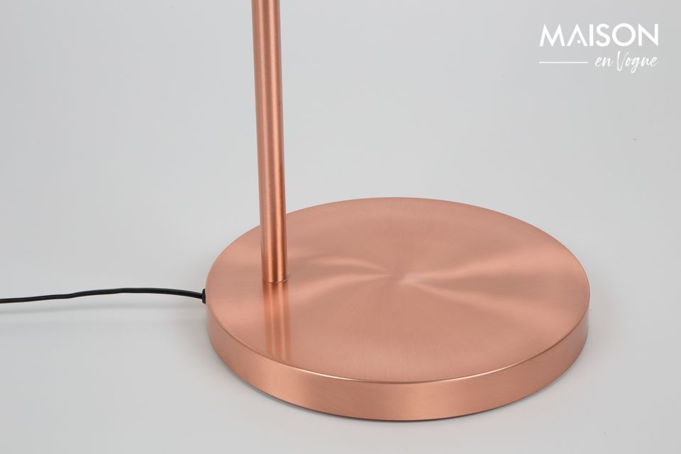 Copper Fibbia a testa piatta in rame per lampada da terra - 6