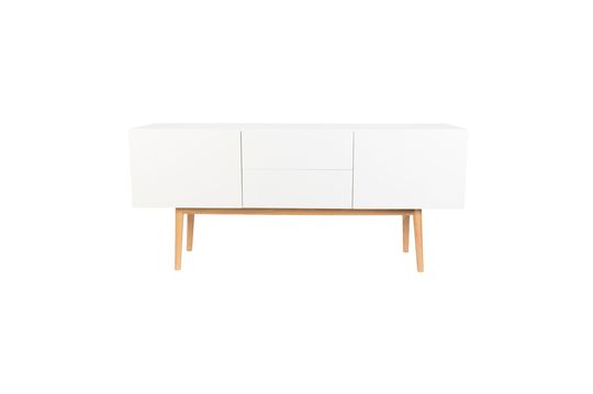 Credenza alta su legno con 2 ante e 2 cassetti