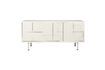 Miniatura Credenza bassa in legno bianco sporco Funk 1