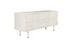 Miniatura Credenza bassa in legno bianco sporco Funk 3