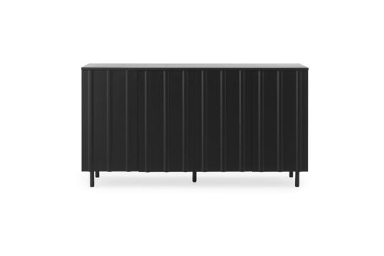 Credenza in rovere nero Rib Foto ritagliata