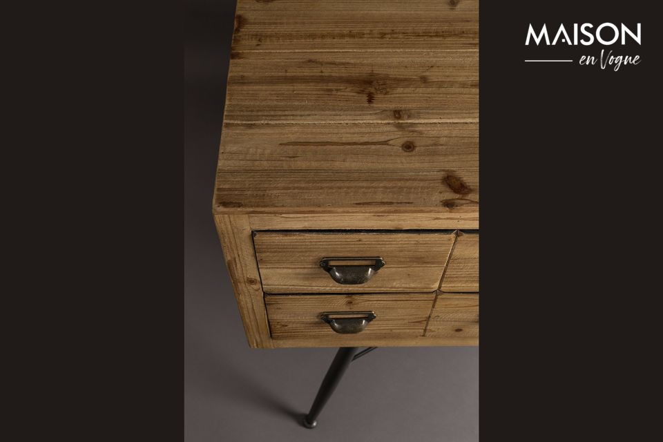 Credenza Sei con cassetti in legno - 7