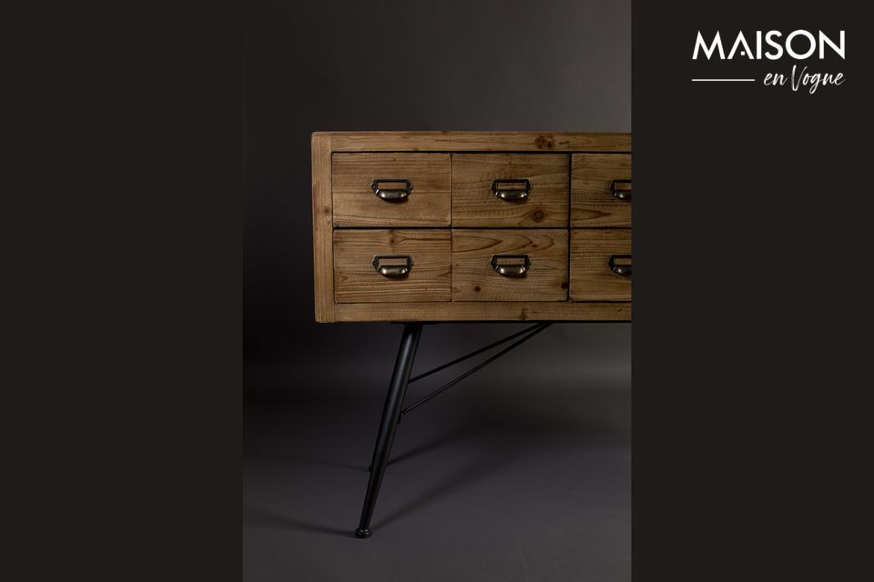 Credenza Sei con cassetti in legno - 10