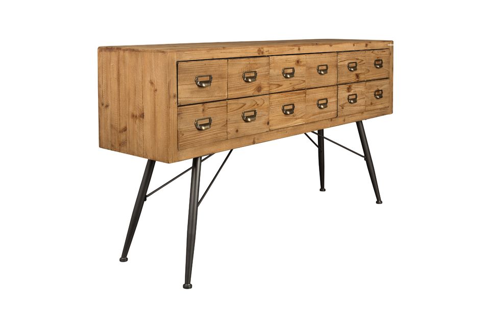 Credenza Sei con cassetti in legno - 11