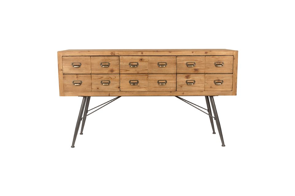 Credenza Sei con cassetti in legno Dutch Bone