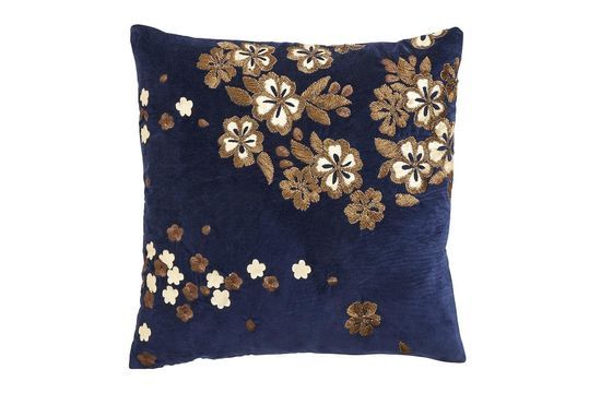 Cuscino copri cuscino Velvet Flower con ricamo Foto ritagliata