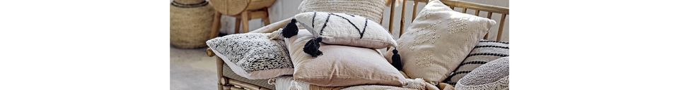 Materiali prima di tutto Cuscino in cotone Dora