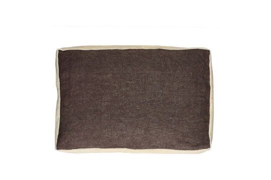 Cuscino in lino marrone Borders