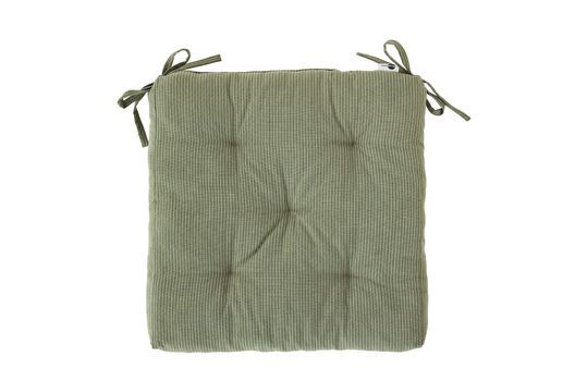 Cuscino per sedia in cotone verde e grigio Faza