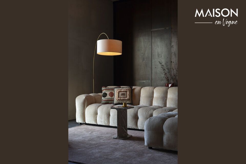 Divano 4 posti in tessuto beige Hackman DutchBone