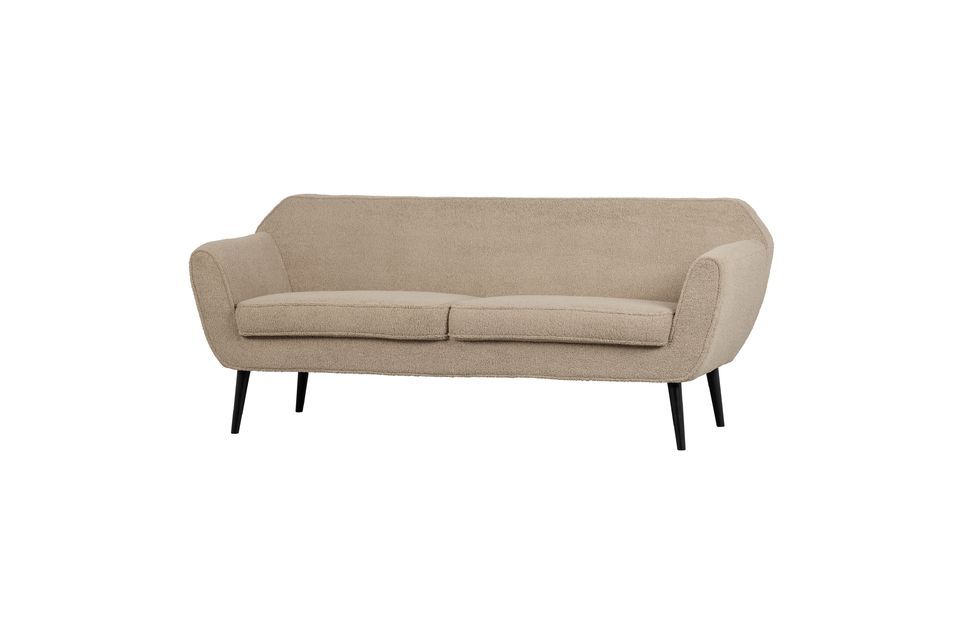 Questo divano a due posti dal design elegante è rivestito in tessuto e offre un elevato livello di