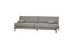 Miniatura Divano a 3 posti in tessuto grigio Sleeve 7