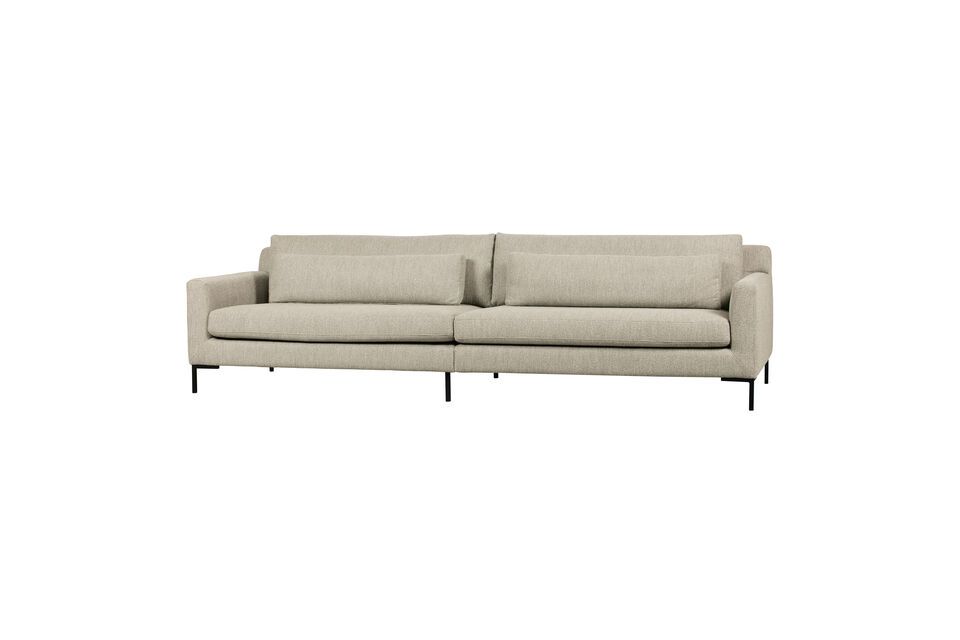 Il divano a 4 posti in tessuto Hang beige