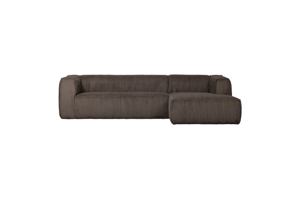 Il divano angolare destro Bean a 5 posti è il mobile ideale per intrattenere i vostri ospiti e