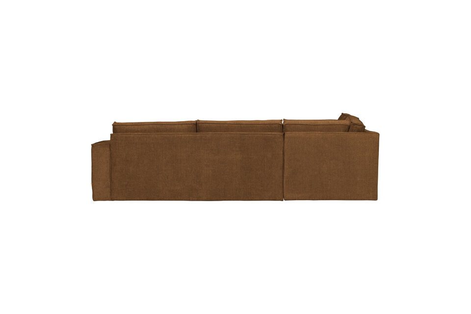 Questo divano è realizzato in tessuto misto ruvido (90%PES 10%PAC) di colore bronzo