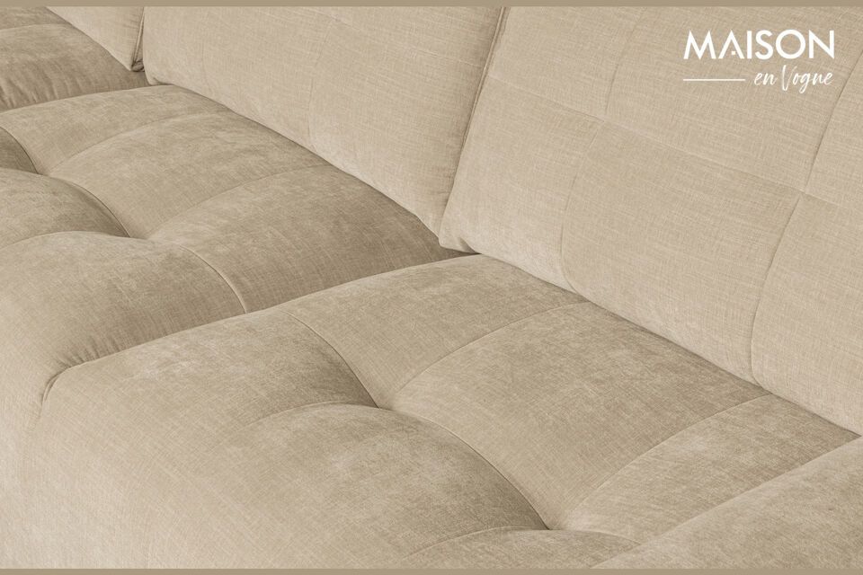 Scoprite il nostro divano angolare sinistro in tessuto Bar beige
